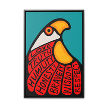Load image into Gallery viewer, Eagle Carries Grandfather Teachings Canvas Wrap
