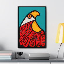 Load image into Gallery viewer, Eagle Carries Grandfather Teachings Canvas Wrap