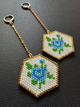 Load image into Gallery viewer, Tea Floral Drops in Blue 4693