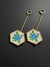 Load image into Gallery viewer, Tea Floral Drops in Blue 4693