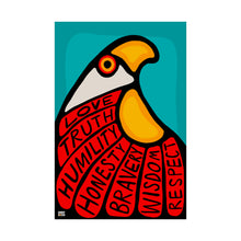 Load image into Gallery viewer, Eagle Carries Grandfather Teachings Poster
