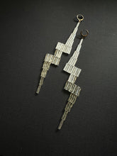 Load image into Gallery viewer, Twizzler Ice Queen Fade Lightning Drop Earrings 4585