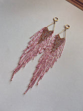 Load image into Gallery viewer, Mega Silks Beaded Fringe Earrings 4456