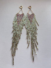 Load image into Gallery viewer, Mega Silks Beaded Fringe Earrings 4458