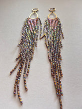 Load image into Gallery viewer, Mega Silks Beaded Fringe Earrings 4460