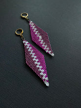 Load image into Gallery viewer, Zipper Drop Earrings 4465