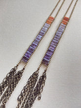 Load image into Gallery viewer, Amethyst Ladder Earrings 4471
