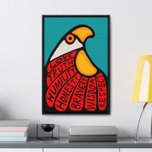 Load image into Gallery viewer, Eagle Carries Grandfather Teachings Canvas Wrap
