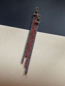 Beaded Fringe Earrings 4093