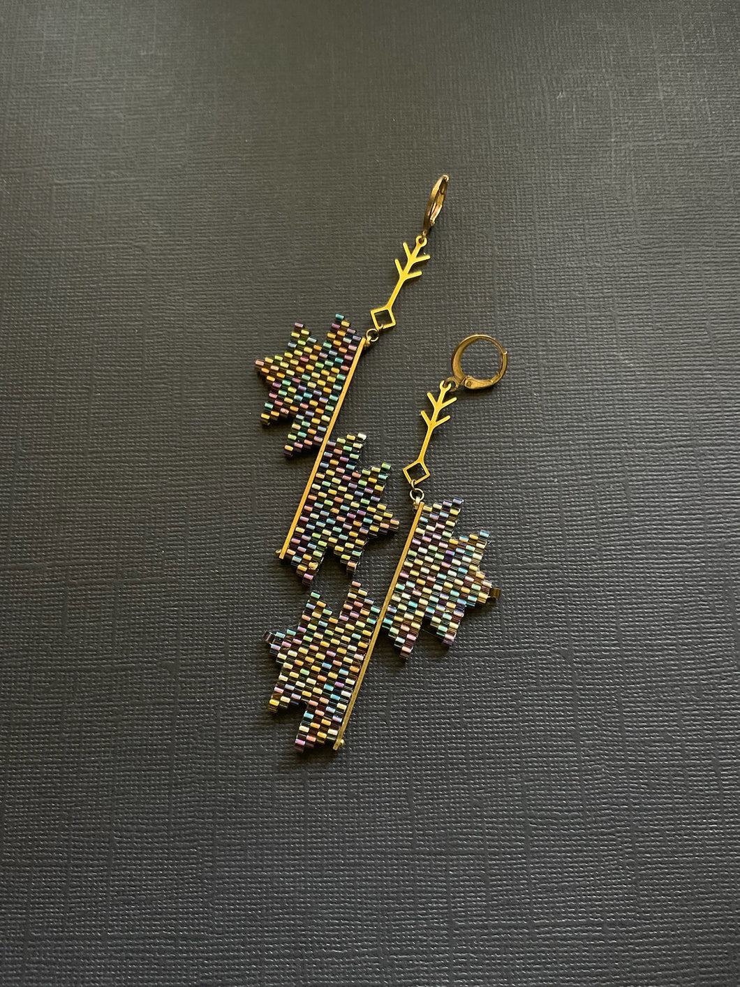 Beaded Drop Earrings 4010