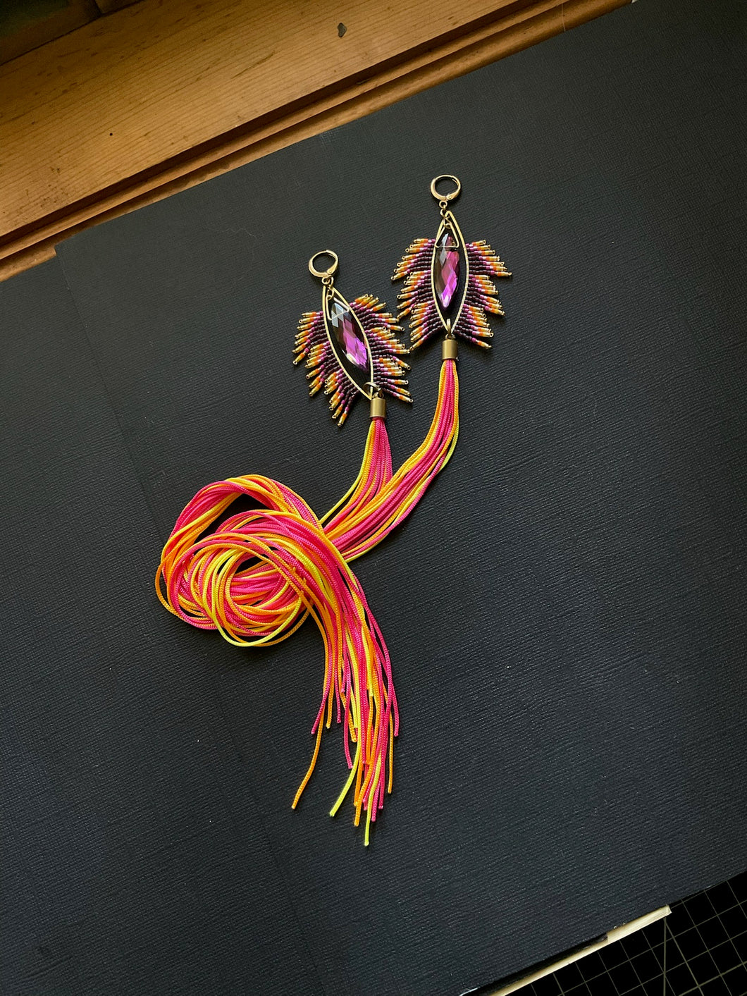 Trim-at-Home Bead and Chainette Earrings 4046