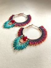 Load image into Gallery viewer, Beaded Hoop Earrings 4402
