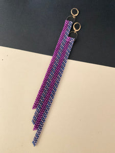Beaded Fringe Earrings 4084