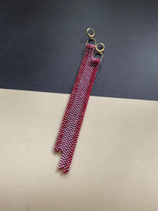 Beaded Fringe Earrings 4090