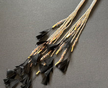 Load image into Gallery viewer, Makade Gookowensii Miigwaan // Black Moth Feather 4688
