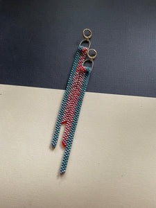 Beaded Fringe Earrings 4087