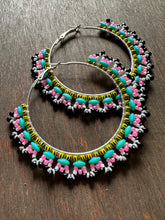 Load image into Gallery viewer, Penny Candy Hoop Earrings 4661

