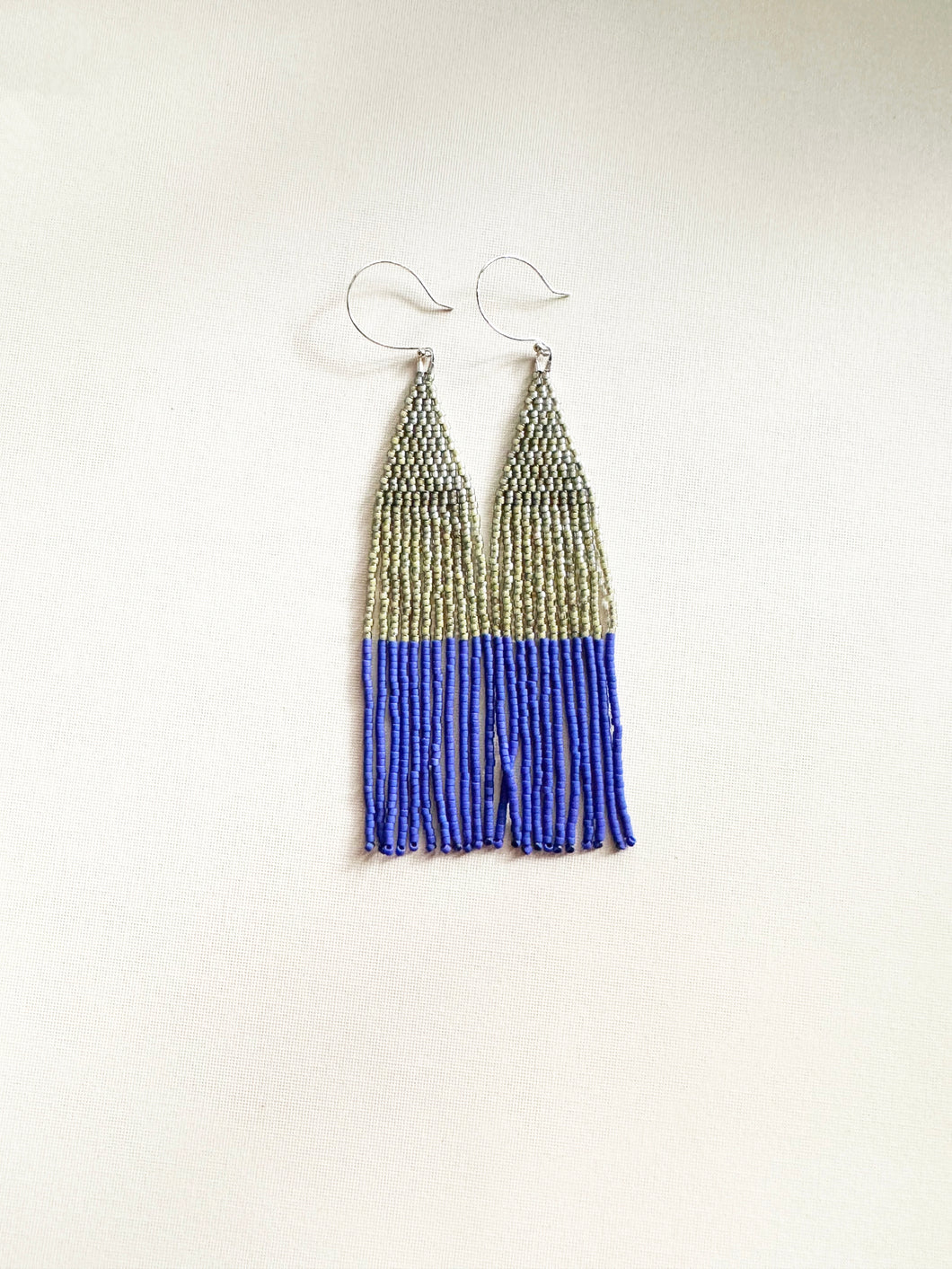 Clementine Beaded Fringe Earrings C9