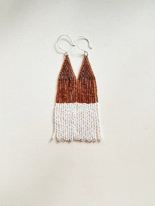 Clementine Beaded Fringe Earrings C5