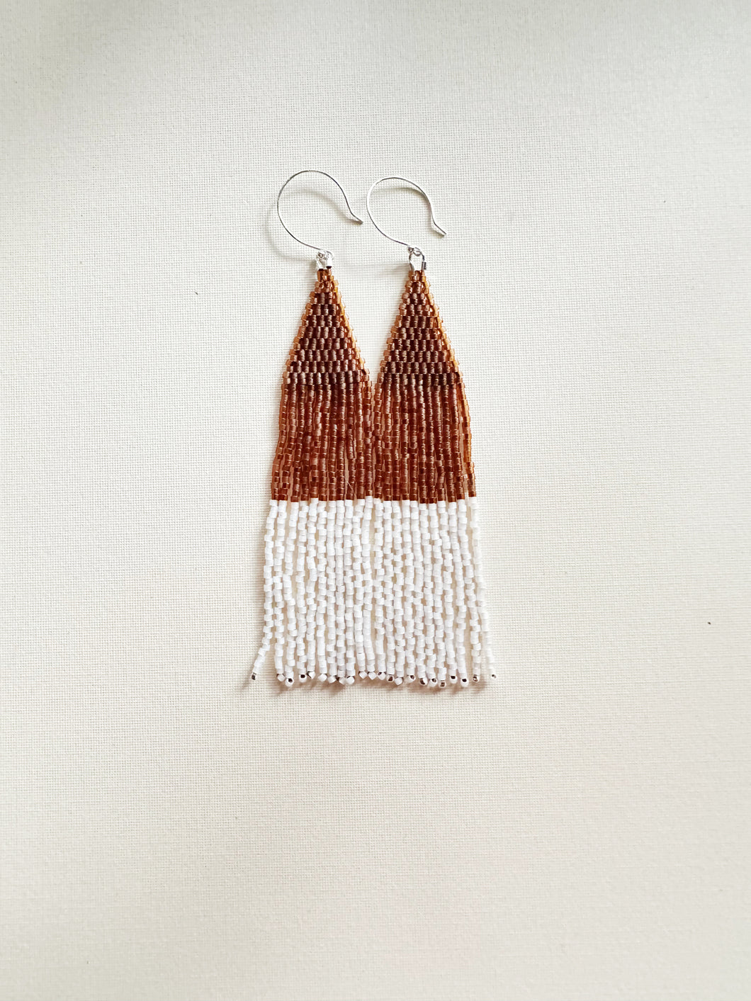Clementine Beaded Fringe Earrings C5