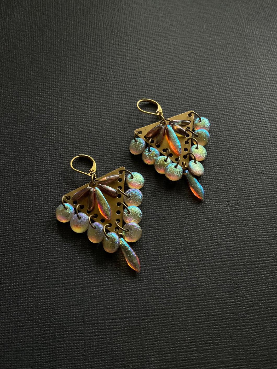 Art Deco Backlit Earrings 4124