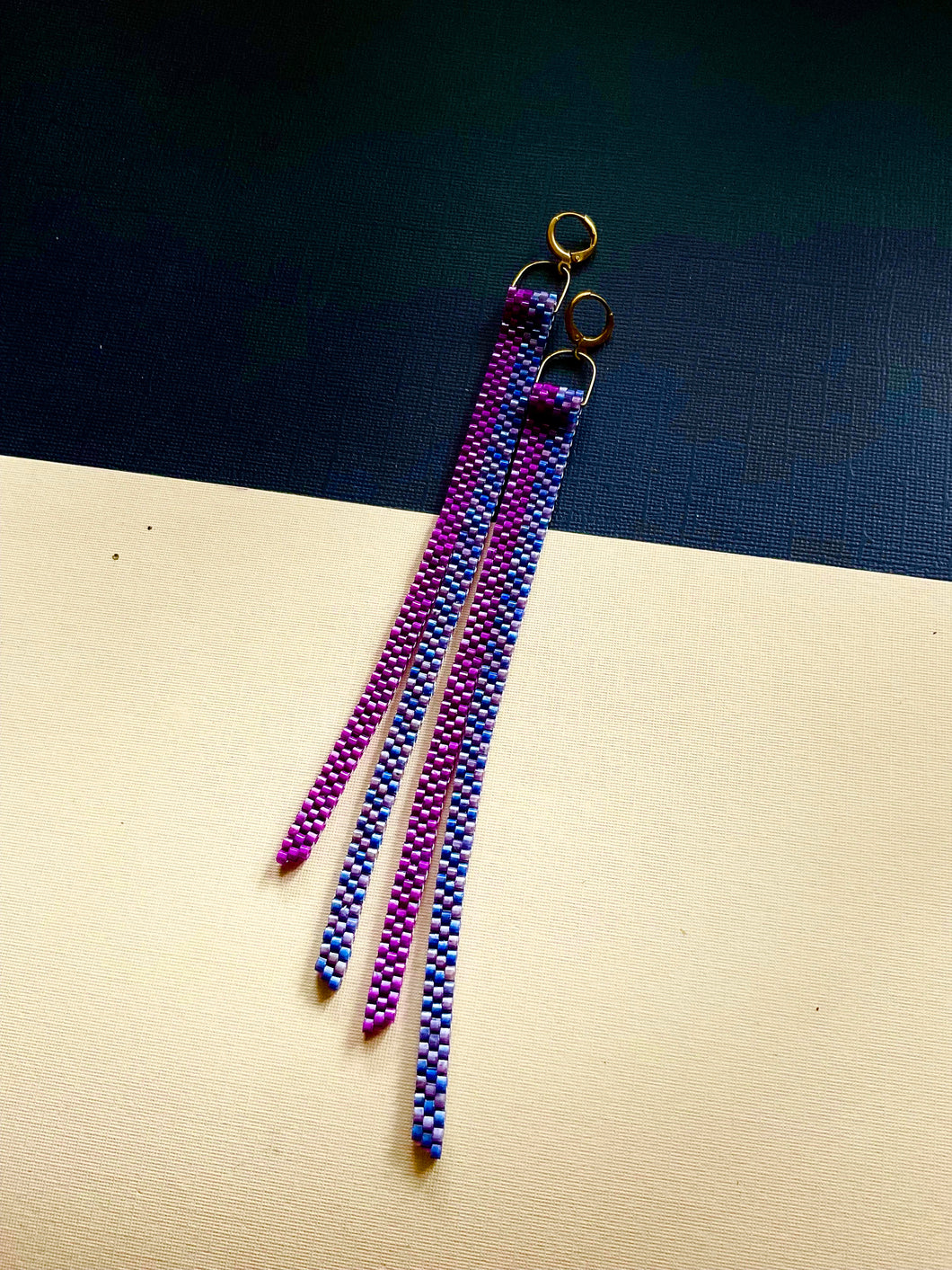 Beaded Fringe Earrings 4084