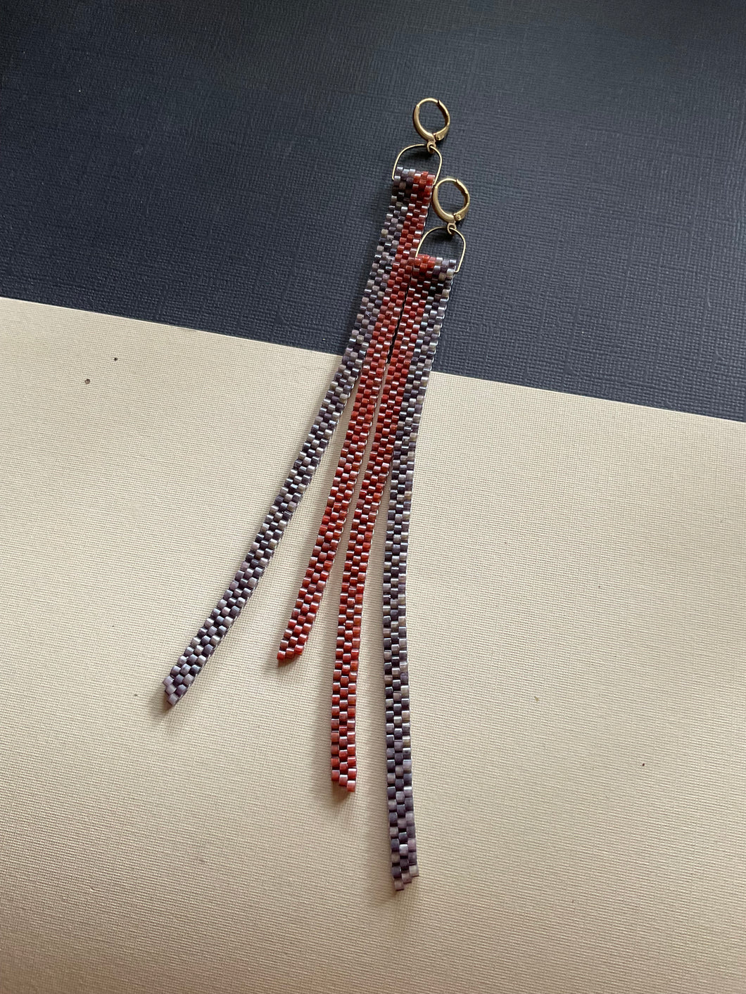 Beaded Fringe Earrings 4093