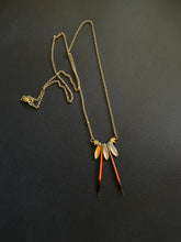 Load image into Gallery viewer, 2 Quills Beaded Pendant 3985
