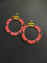 Load image into Gallery viewer, Beaded Hoop Earrings 3981
