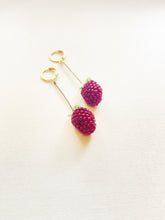 Load image into Gallery viewer, (PRE-ORDER) Small Raspberry Drop Earrings
