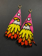 Load image into Gallery viewer, Migizi // Eagle Beaded Fringe Earrings 3773
