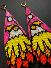 Load image into Gallery viewer, Migizi // Eagle Beaded Fringe Earrings 3773
