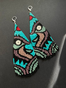 Naame // Sturgeon Beaded Fringe Earrings 3775