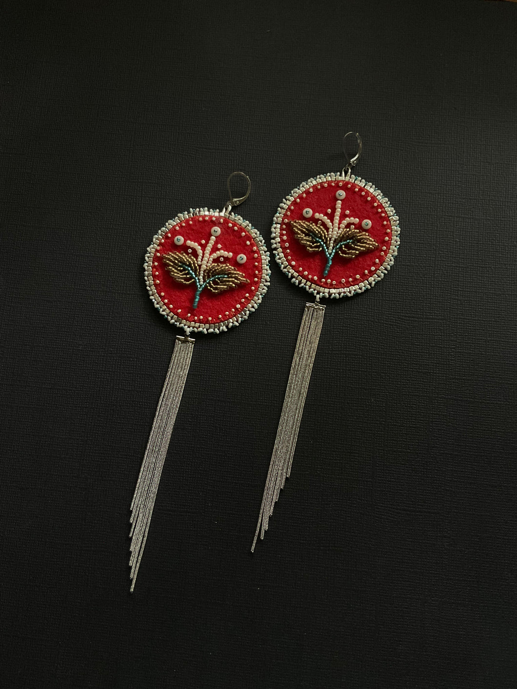 Beaded Drop Earrings 3799
