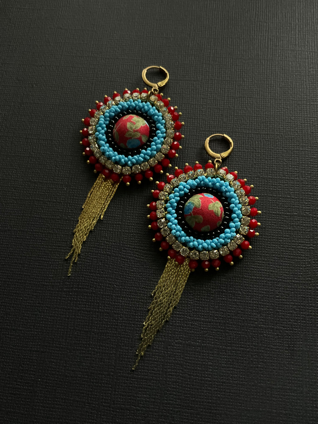 Beaded Drop Earrings 3800