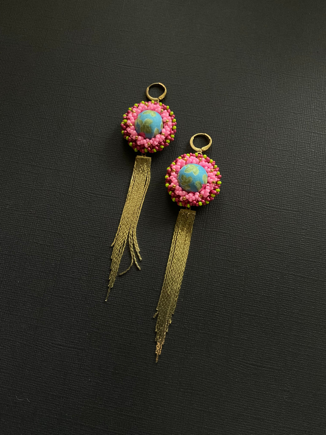 Beaded Drop Earrings 3813