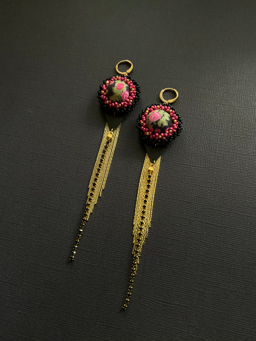 Beaded Drop Earrings 3817