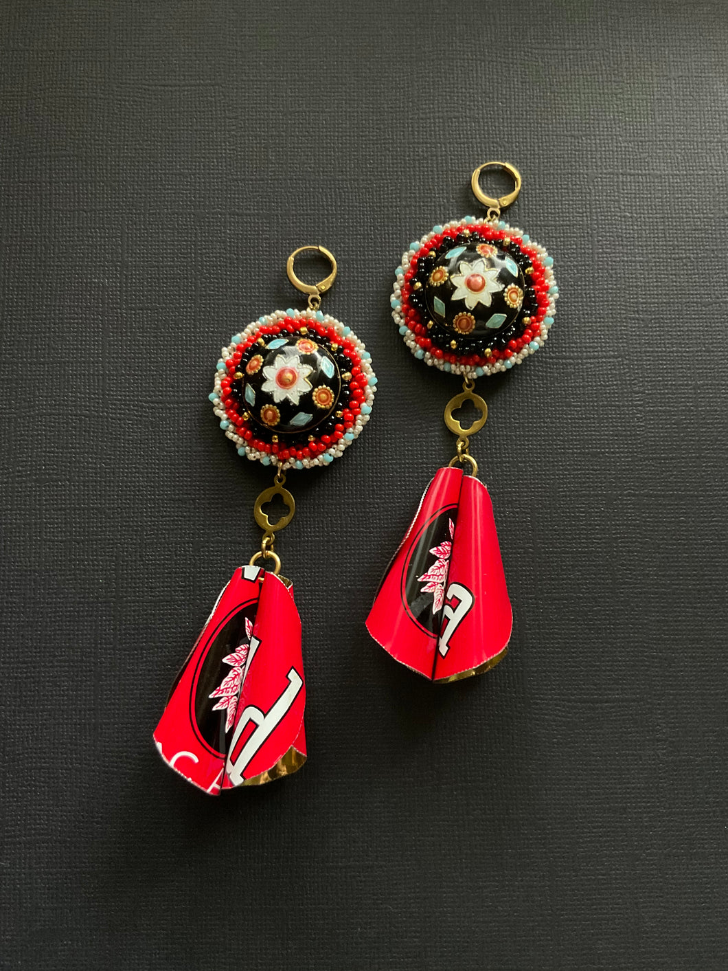 Beaded Drop Earrings 3818