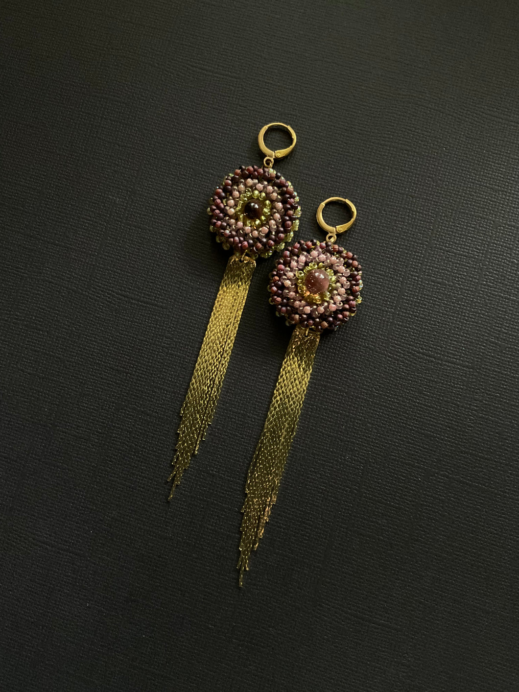 Beaded Drop Earrings 3819