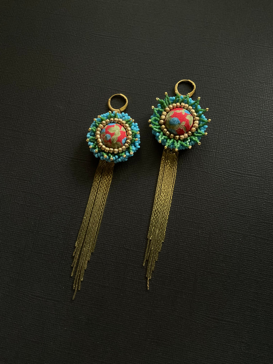 Beaded Drop Earrings 3821
