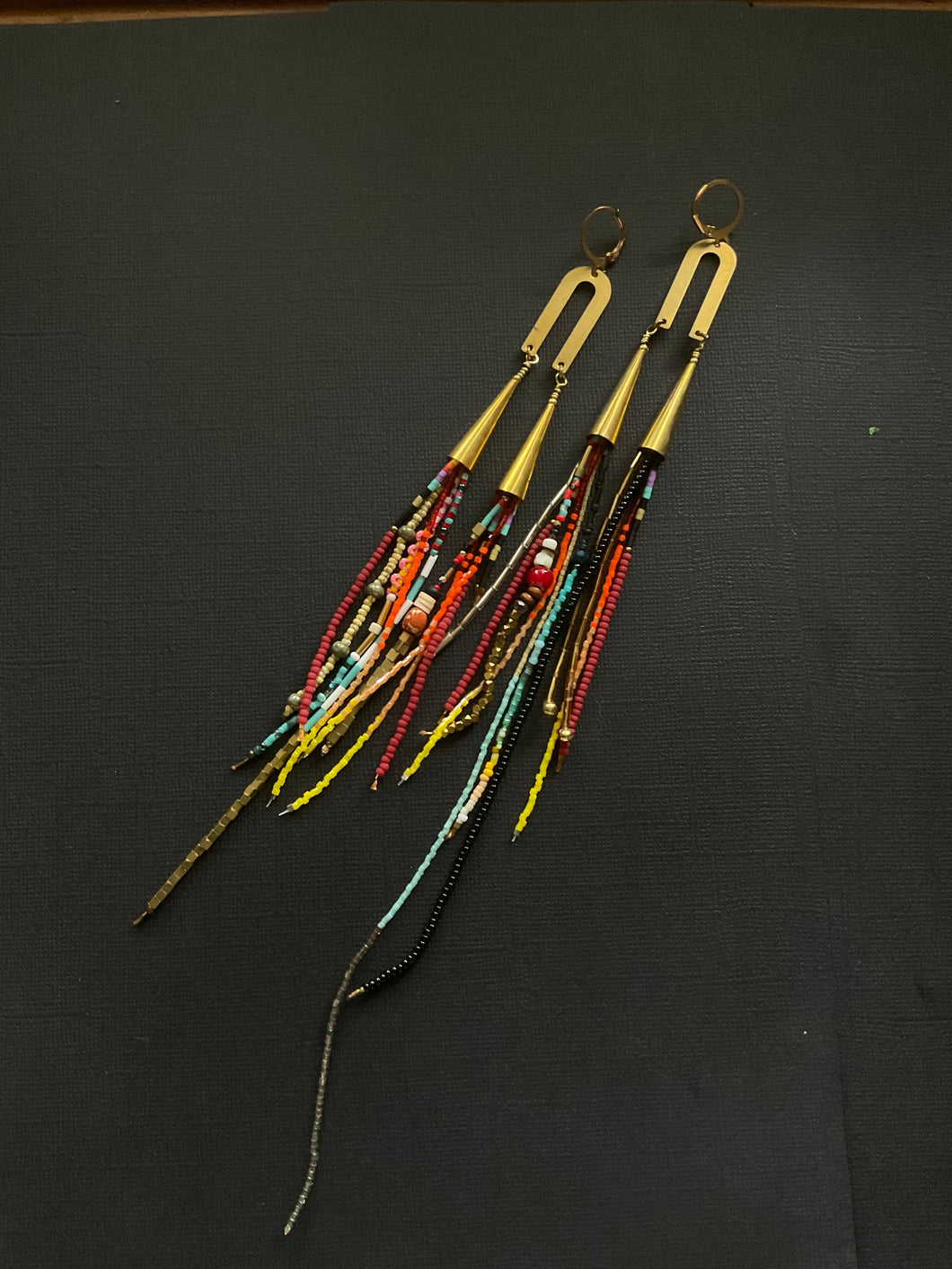 Beaded Fringe Earrings 3822