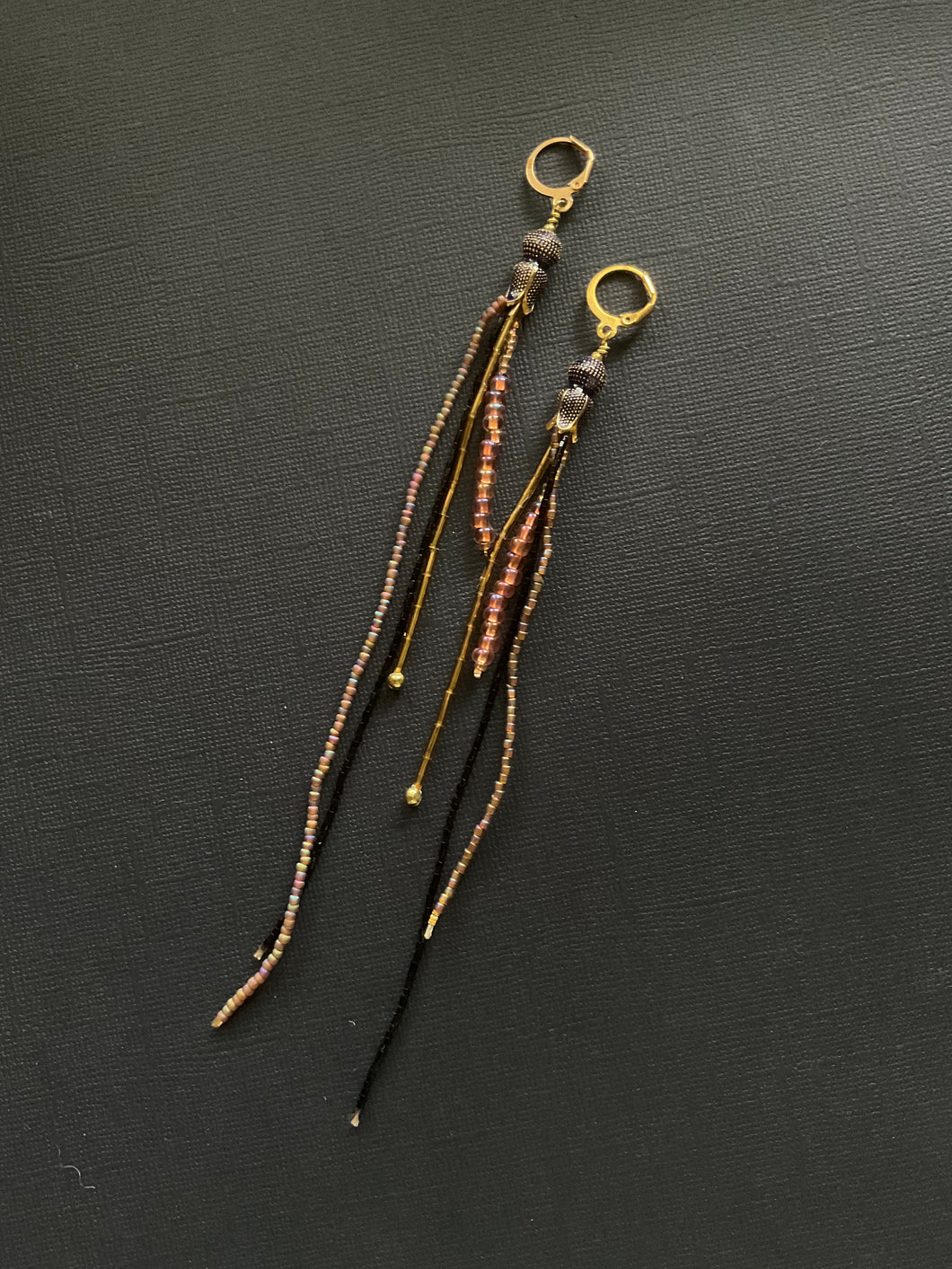 Beaded Fringe Earrings 3824