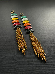 Beaded Drop Earrings 3828