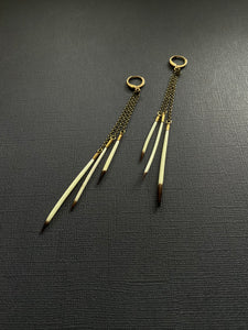 Quill Drop Earrings 3838