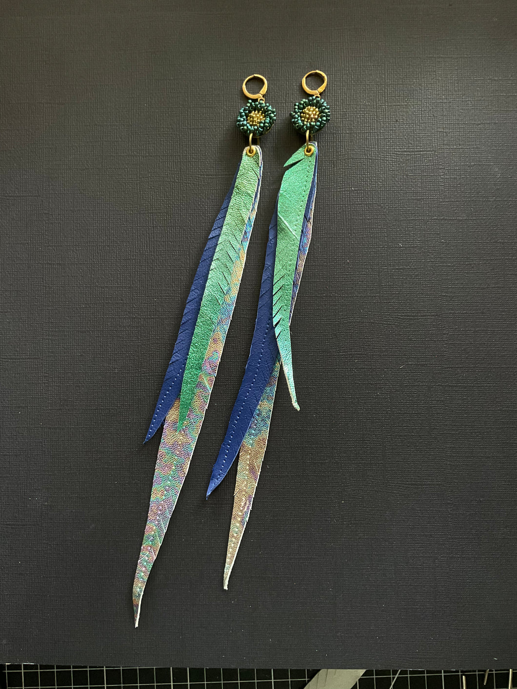 Beaded Drop Earrings 3858