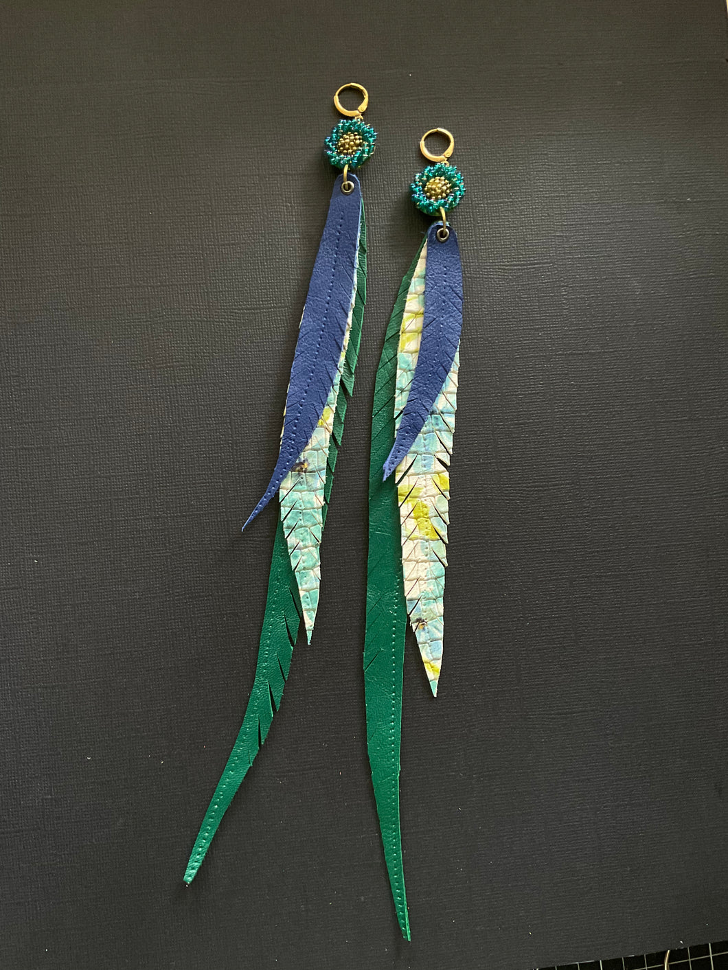 Beaded Drop Earrings 3862