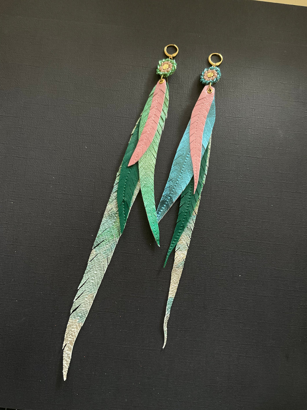 Beaded Drop Earrings 3864