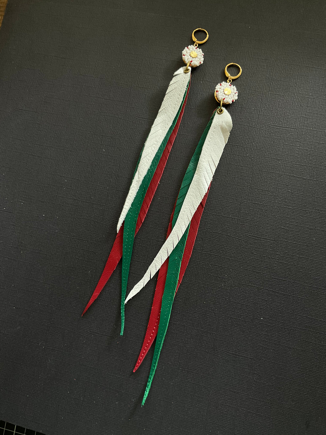 Beaded Drop Earrings 3865