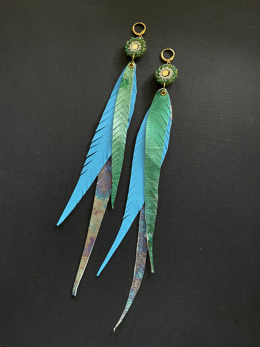 Beaded Drop Earrings 3866