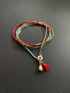 Simple Beaded Necklace 3869